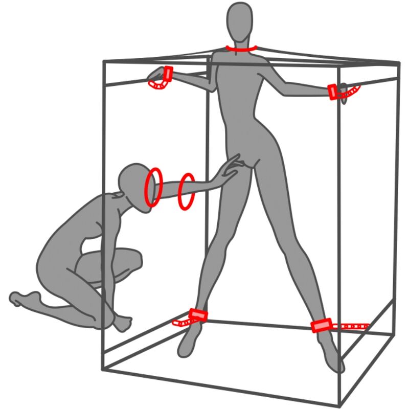 SECRET DOME - KINK CLUB CABIN SCANDALE NOIR ET ROUGE