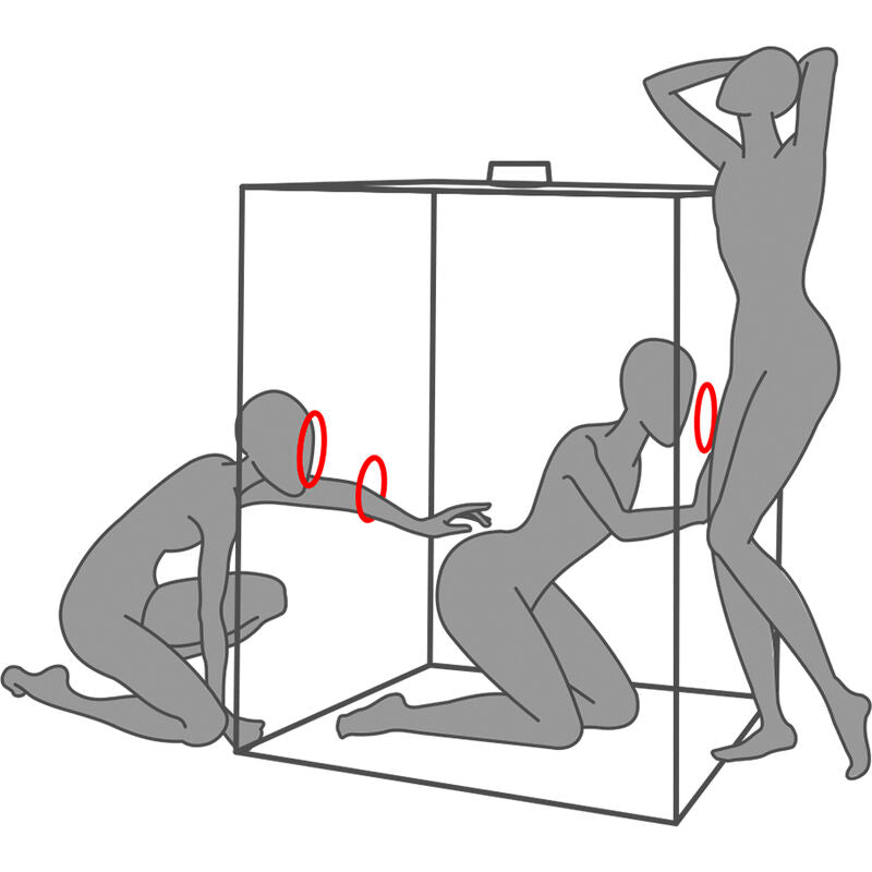 SECRET DOME - KINK CLUB CABIN SCANDALE NOIR ET ROUGE