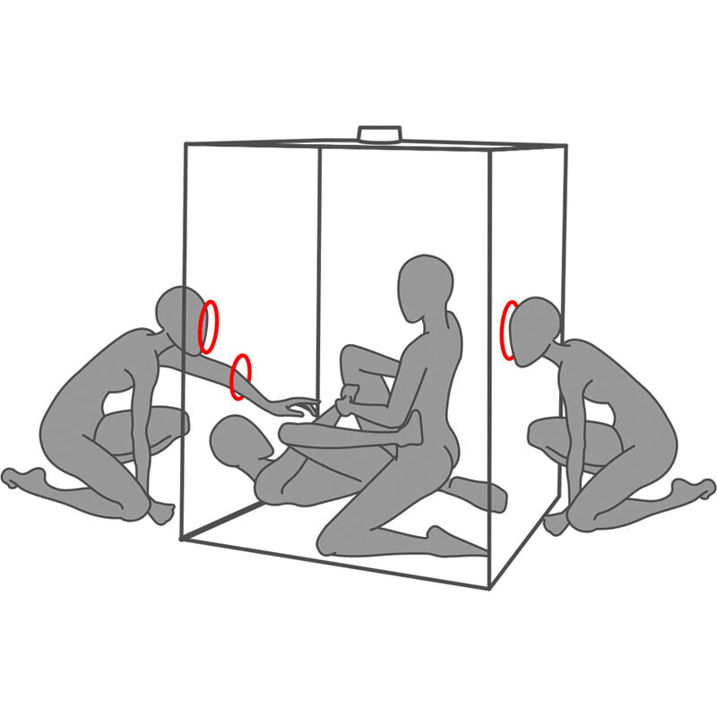 SECRET DOME - KINK CLUB CABIN SCANDALE NOIR ET ROUGE