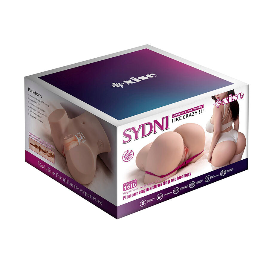 XISE - SYDNI MASTURBATEUR VAGINAL MULTIPOSITION RÉALISTE AVEC POUSSE