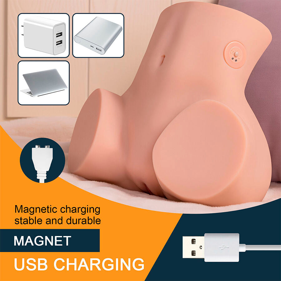 XISE - SYDNI MASTURBATEUR VAGINAL MULTIPOSITION RÉALISTE AVEC POUSSE