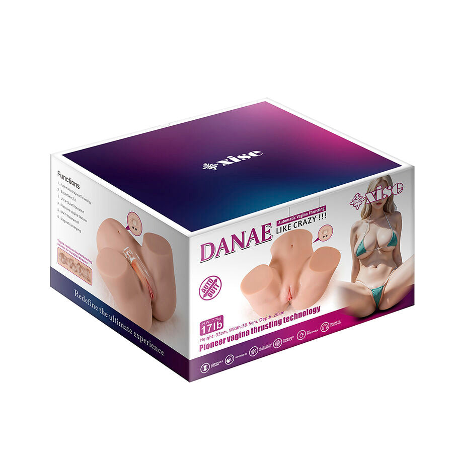 XISE - DANAE MASTURBATEUR VAGINAL RÉALISTE À VIBRATION MULTI-POSITIONS