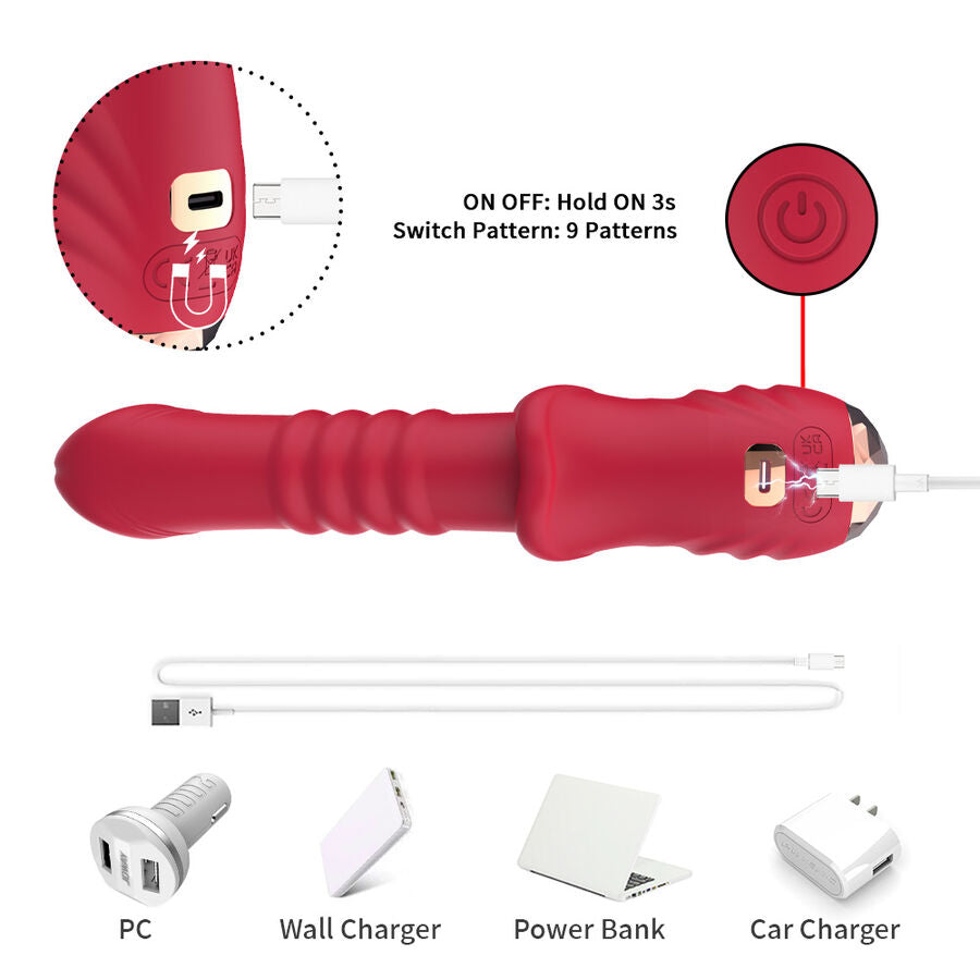 ARMONY - POINT A DILDO VIBRATEUR STIMULANT ROUGE