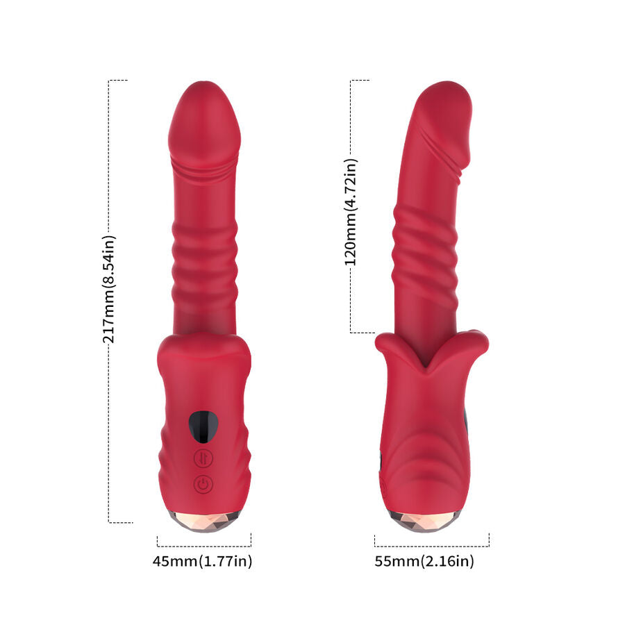 ARMONY - POINT A DILDO VIBRATEUR STIMULANT ROUGE