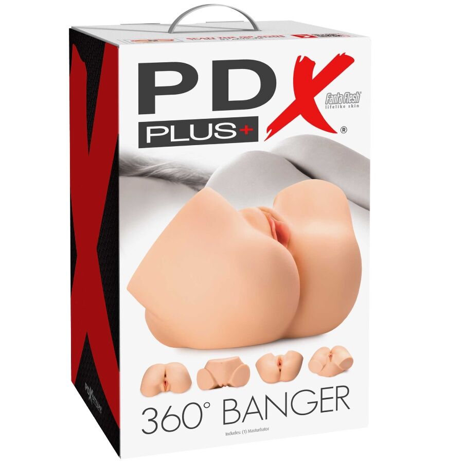PDX PLUS - MASTURBATEUR ANAL ET VAGIN RÉALISTE 360 BANGER