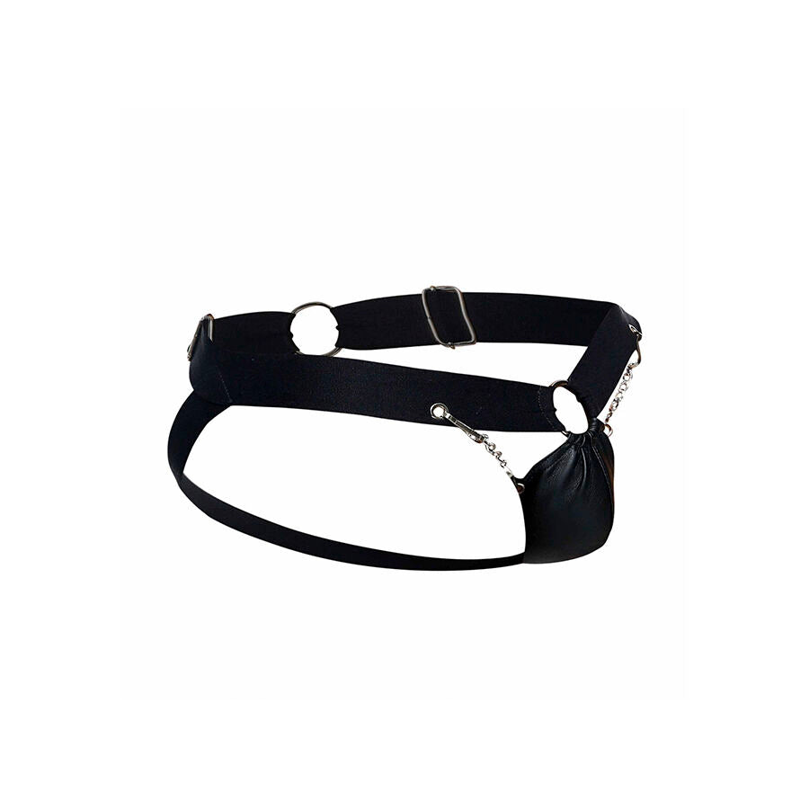 MOB - JOCKSTRAP DNGEON NOIR À CHAÎNE TAILLE UNIQUE