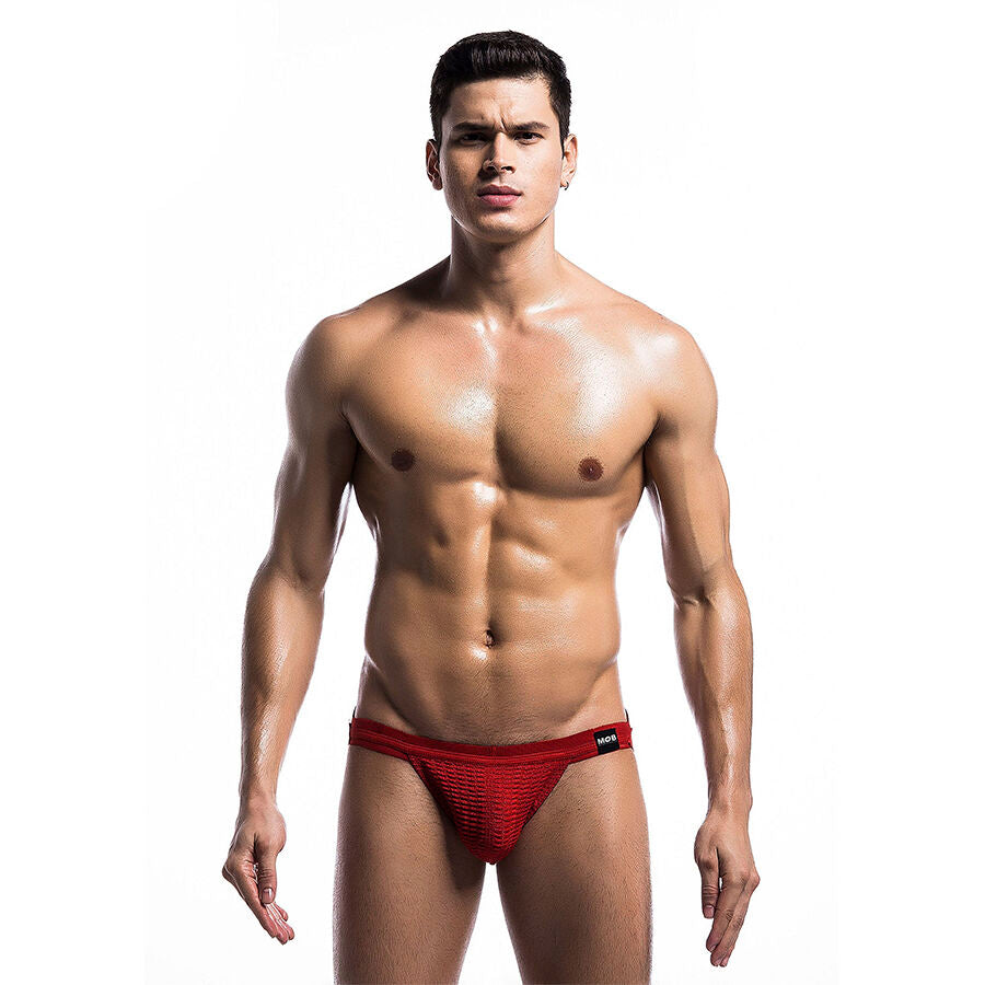 MOB - MAILLOT DE BAIN FETISH JOCKSTRAP ROUGE TAILLE L