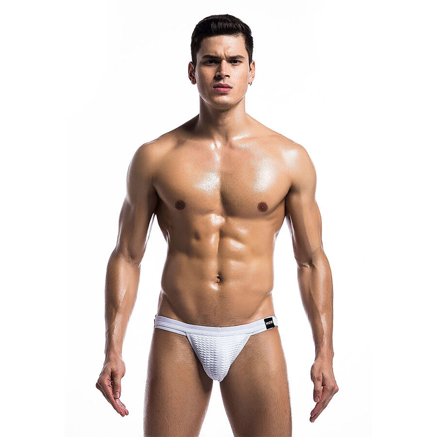 MOB - MAILLOT DE BAIN FÉTICHE BLANC JOCKSTRAP TAILLE L