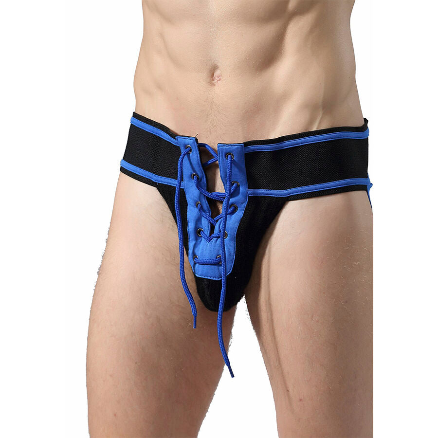 MOB - JOCKSTRAP FETISH FOOTBALL BLEU TAILLE L