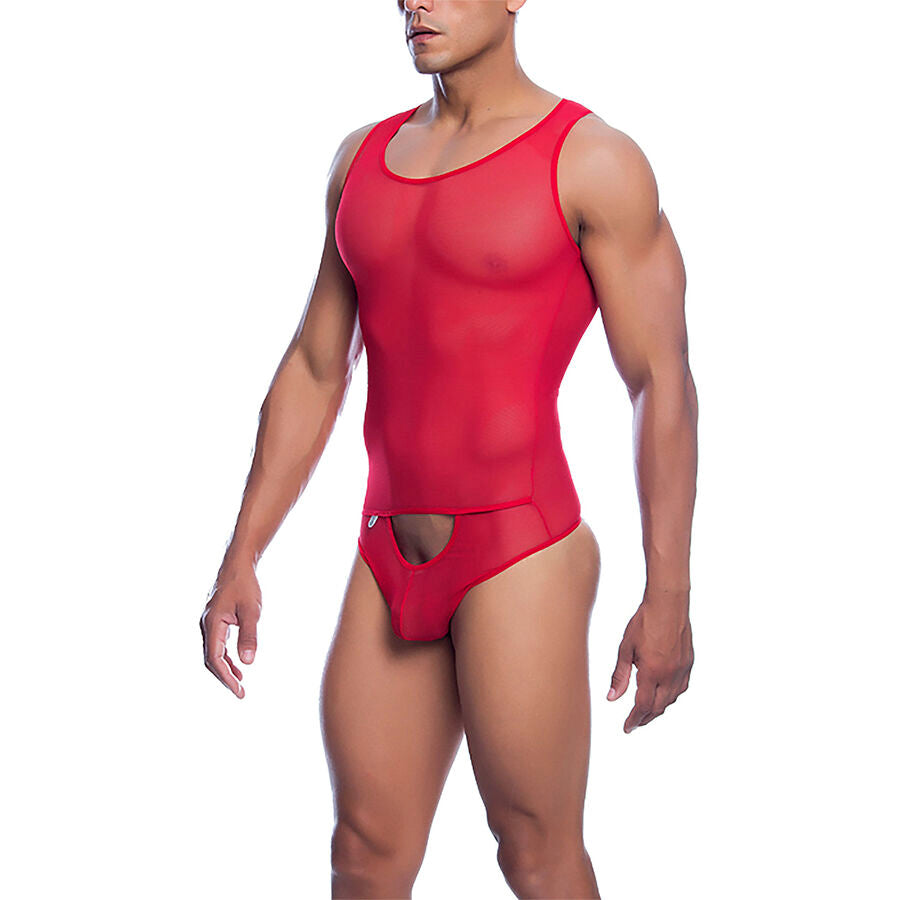 MOB - BODY TRANSPARENT ROUGE TAILLE L/XL