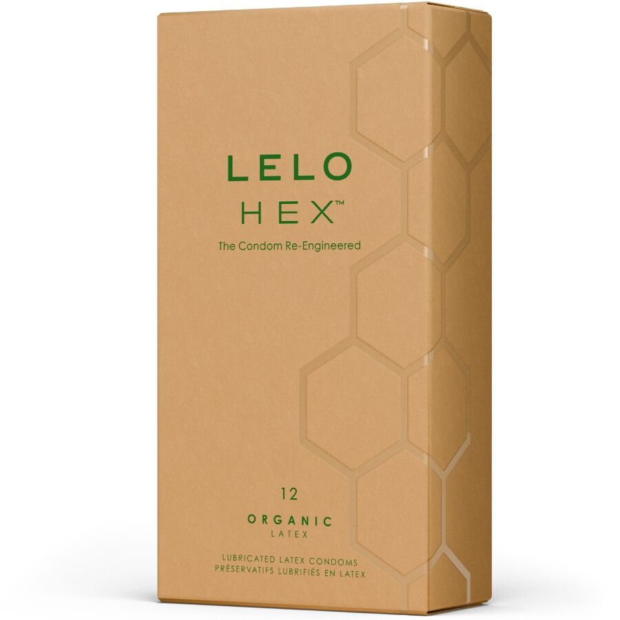 LELO - HEX BOÎTE DE PRÉSERVATIFS BIOLOGIQUES 12 UNITÉS