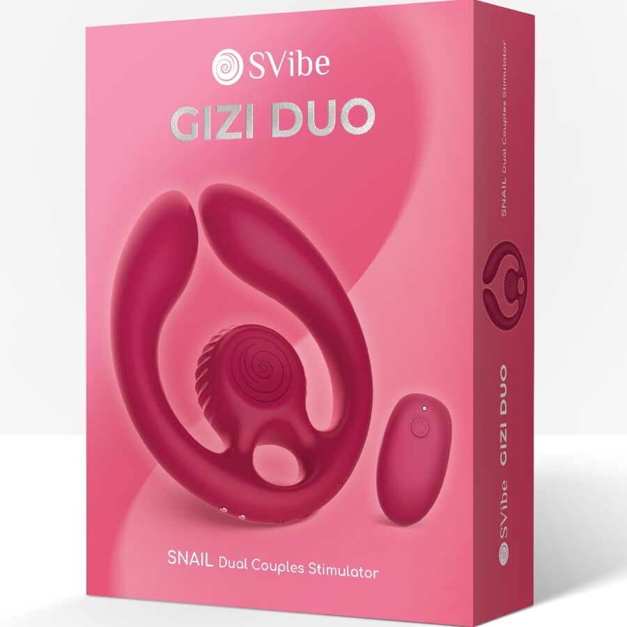 SNAIL VIBE - GIZI DUO STIMULATEUR POUR COUPLES TÉLÉCOMMANDE BOURGOGNE