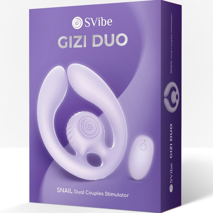 SNAIL VIBE - GIZI DUO STIMULATEUR POUR COUPLES TÉLÉCOMMANDE LILAS