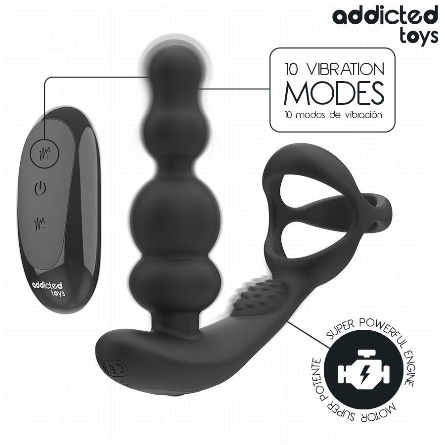 ADDICTED TOYS - MASSEUR DE PROSTATE ROTATIF À TÉLÉCOMMANDE