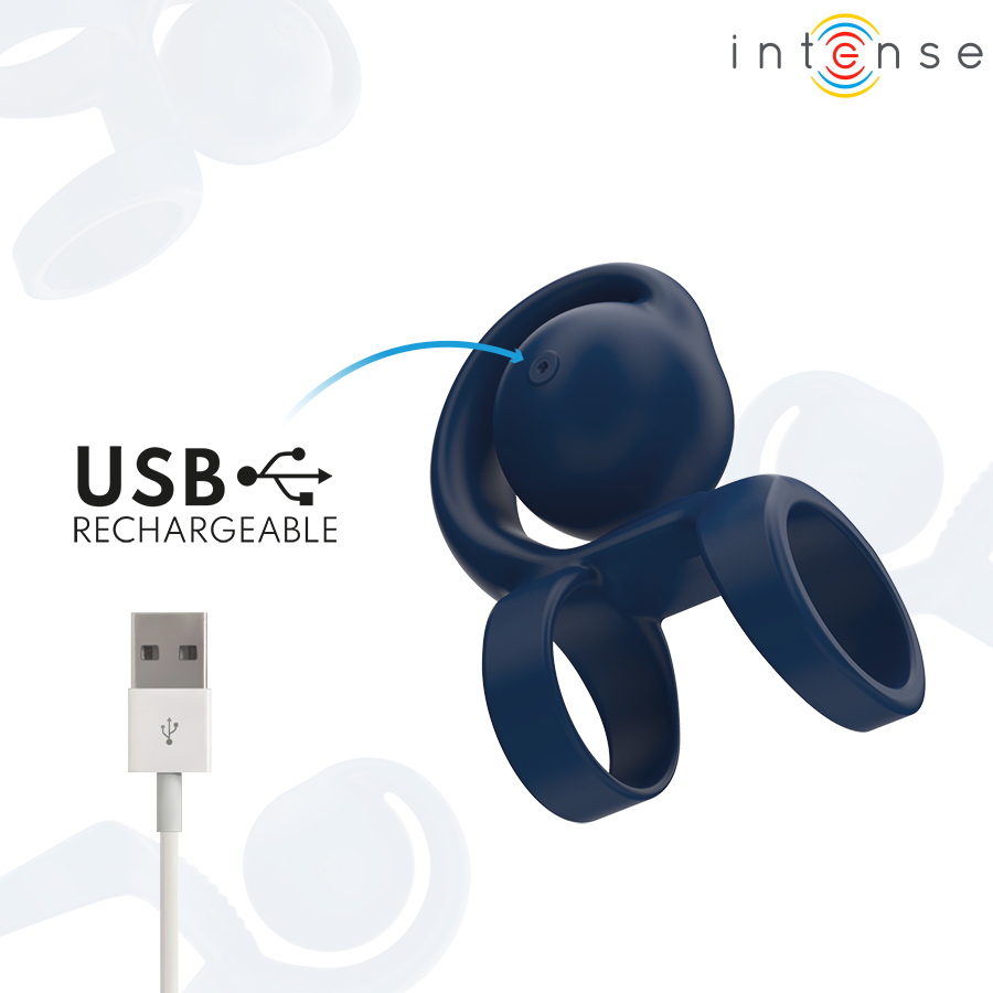 INTENSE - TYSON COCK RING AVEC BOULE VIBRANTE Ø 3,2 CM