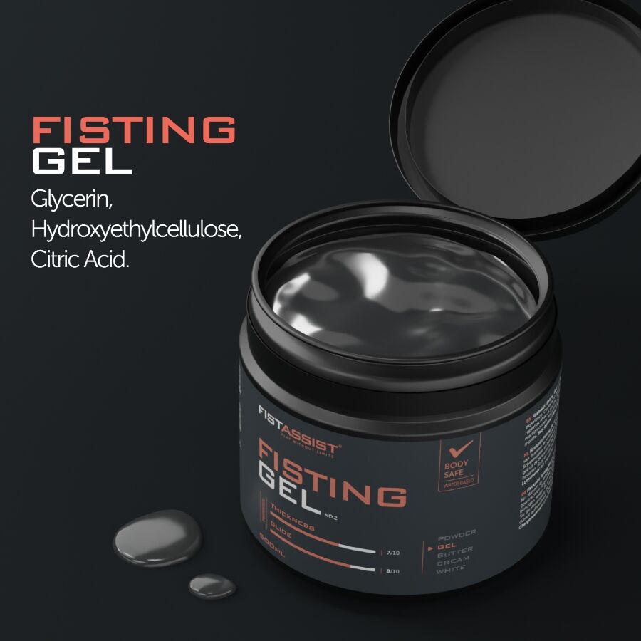 COBECO - FIST ASSIST GEL DE FISTING EXTRA-ÉPAIS À BASE D'EAU 500 ML