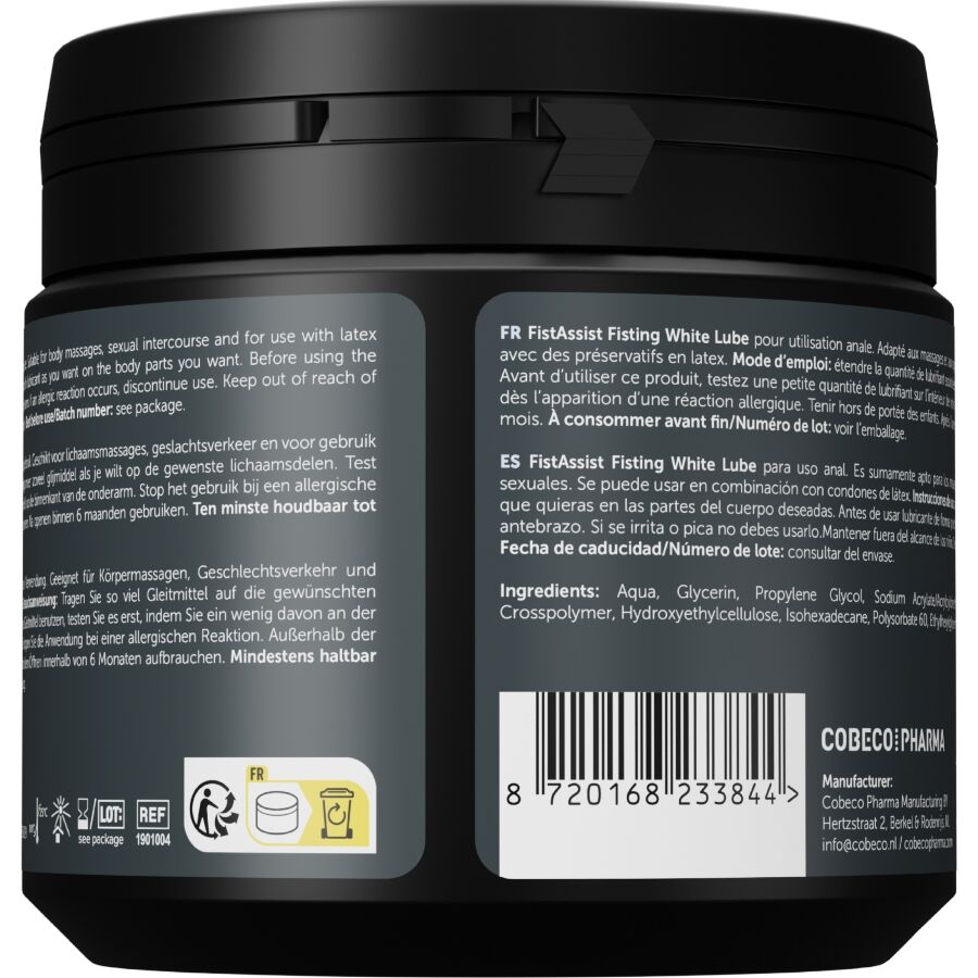 COBECO - FIST ASSIST LUBRIFIANT BLANC EXTRA-ÉPAIS 500 ML